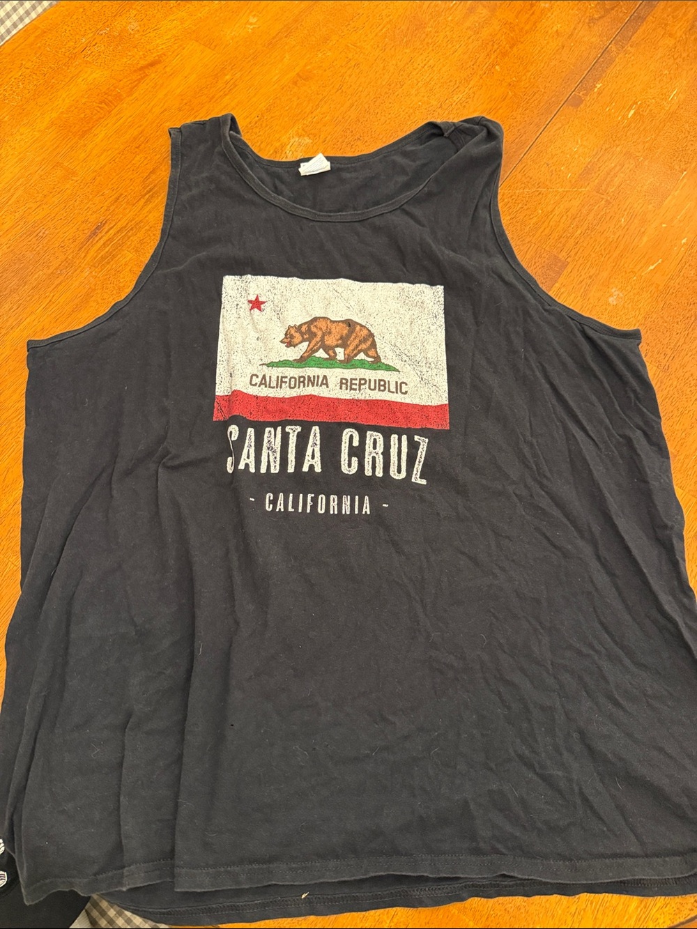 Santa Cruz California Republic Black Graphic Tank Top